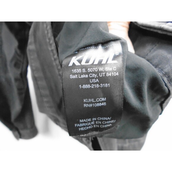 KUHL Kovert Mens Size 2XL Double Kross Moto Style Jacket Vtg Patina Fade Black - Picture 16 of 16